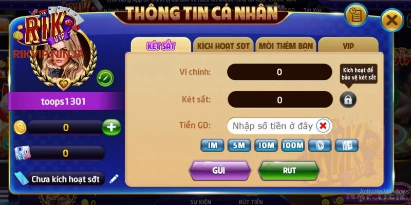 Nạp tiền Rikvip