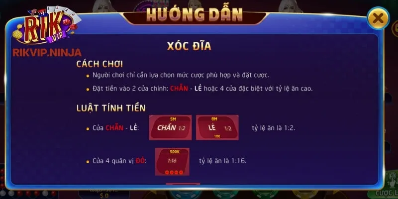 Xóc Đĩa Rikvip – Lựa Chọn Số Một Của Giới Đam Mê Cá Cược 4 Chơi xóc đĩa Rikvip như thế nào để dễ thắng