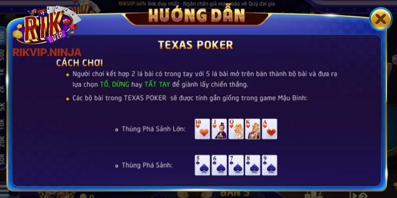 Texas Poker RikVip – Sân Chơi Đỉnh Cao Cho Tay Chơi Bản Lĩnh 4 Những khái niệm cơ bản trong Texas Poker Rikvip bạn nên biết