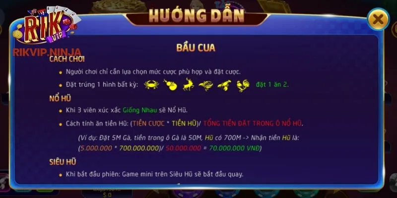 Bầu Cua Rikvip – Siêu Phẩm Giải Trí Gây Sốt Năm 2025 3 Điều cần biết khi lần đầu tham gia chơi