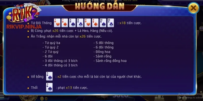 Mẹo chơi Tiến Lên Miền Nam Rikvip để tăng khả năng chiến thắng