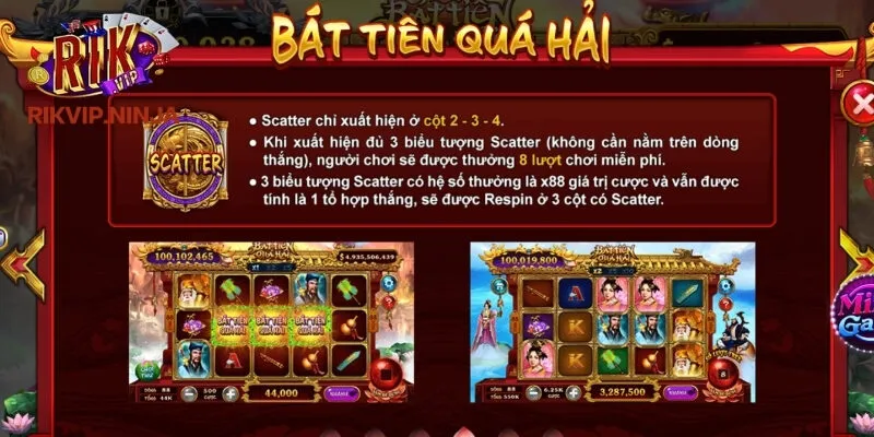 Bát Tiên Quá Hải Rikvip – Slot Game Hấp Dẫn Và Dễ Trúng Thưởng 5 Cách tham gia game nổ hũ Bát Tiên Quá Hải tại Rikvip từng bước một