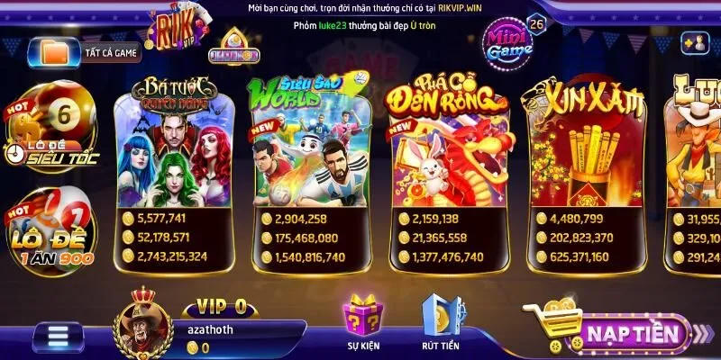 Cách tham gia game nổ hũ Bát Tiên Quá Hải tại Rikvip từng bước một