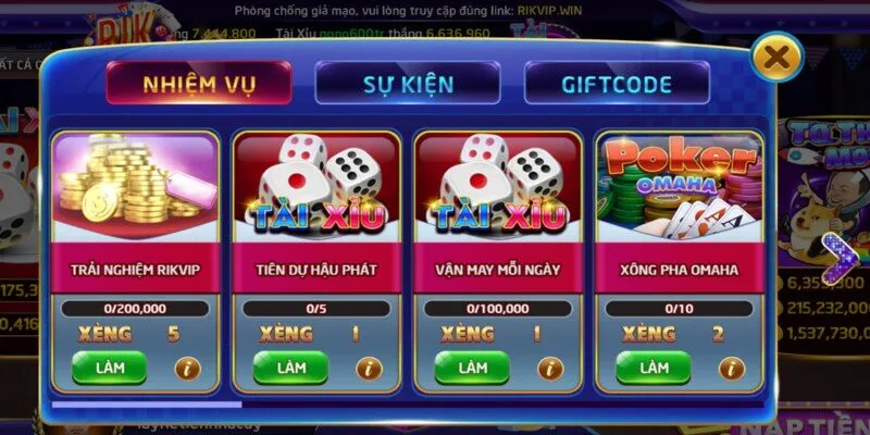 Trang chủ 33 Top các khuyến mãi hấp dẫn hàng đầu tại nhà cái Rikvip
